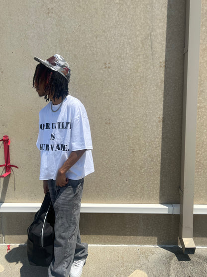 L.S "Utility" Cropped Tee (W)