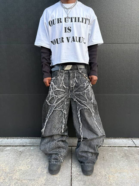 L.S "Utility" Cropped Tee (W)